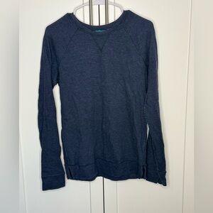 lululemon athletica reversible Navy Blue/striped Long Sleeve Top